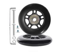 Kofferrollen Ersatzrollen Gummi Rollen Räder 1Paar Mute Gepäck Koffer Ersatz Wheels für Samsonite Trolley Hartschalenkoffer Rollen (72 * 24 * 10mm)
