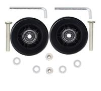 Kofferrollen Ersatzrollen ORO Gummi Rollen Räder 1Paar Mute Gepäck Koffer Ersatz Wheels (60 * 18 Achsenlänge 36mm)