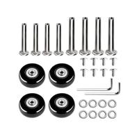 Kofferrollen Ersatzrollen Verschleißfeste 4 Teile/Satz Koffer Teile Achsen Dia40mm/50mm/60mm Geräuschlose Reise Gepäck Räder Rollen Reparatur Ersatz Kit(80mm-24mm-4 Wheels)