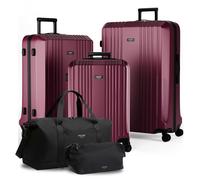 Kofferset 5 teilig Hartschale CANNES - burgund