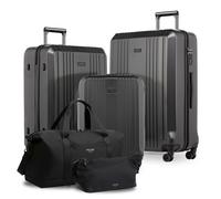 Kofferset 5 teilig Hartschale CANNES - Dunkelgrau matt