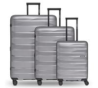 Bergpfeil Koffer-Set 3-teilig – Polypropylen, Dehnfalte, Unisex, Doppelrollen & TSA-Schloss