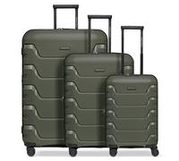 Smartbox Koffer Set 3-teilig Erweiterbar, Hartschalen Reisekoffer Set S M L, Leichtes Polypropylen, 4 Doppelrollen, TSA Schloss, Kofferset für Handgepäck & Check-in (Edition 01)
