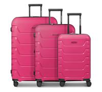 Kofferset SMARTBOX "Edition 01 4 Rollen Kofferset 3-teilig mit Dehnfalte", Herren, pink, Polypropylen, Koffer-Sets (87470631-0) pink