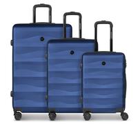 Smartbox Hartschalen Koffer-Set 3-teilig für Damen & Herren | leichte & stabile Reise-Trolleys aus hochwertigem & robustem ABS-Material | 4-Doppelrollen & Zahlenschloss (Edition 03)