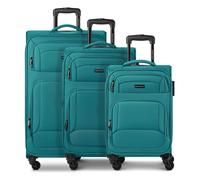 Smartbox Edition 04 4 Rollen Kofferset 3-teilig mit Dehnfalte petrol