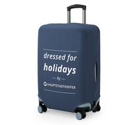 Kofferüberzug Größe M, Kofferhülle für mittelgroße Koffer (57-65 cm), Kofferschutzhülle, Gepäckabdeckung, Luggage Cover, Darkblue Dunkelblau