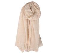 KOFUN Schals, Women Solid Color Long Scarf Wrap Vintage Cotton Linen Large Shawl Hijab Elegant Marine