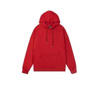 KOG Hoodie für Herren Basic Hoodies Solid Kapuzenpullover Warm Pullover Kapuzenjacke Casual Streetwear Mode Jungen 2025 Slim Fit Sweatshirt mit Kapuze Baumwolle Oberteile Rot XL