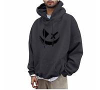 KOG Hoodie für Herren Mode Hooded Sweatshirt Grafik Kapuzenpullover Freizeit Kapuzenjacke Jungen Bekleidung Fashion Hoodies Warme Slim Fit Sweatshirt mit Kapuze Baumwolle Pullover Dunkelgrau 3XL
