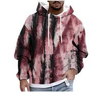 KOG Hoodie für Herren Winter Kapuzenpullover Grafik Drucken Hooded Sweatshirt Basic Bekleidung Jungen Kapuzenjacke Casual Herbst Teenager Oversized Kleidung Baumwolle Streetwear Wein 3XL