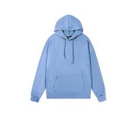 KOG Hoodie Herren Winter Hooded Sweatshirt Einfarbige Sweatshirt mit Kapuze Warme Hoodies Oberteile Mode Oberteil Casual Teenager Basic Locker Kleidung Baumwolle Kapuzenjacke Blau M