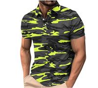 KOG Poloshirt Herren Polo Shirt Kurzarm Bekleidung Mode Motiv Sportshirt Leicht Baumwolle T-Shirts Herren Tshirt Sale Tshirt Sommer Teenager Vintage Tshirts Amazon Gutschein Gelb 4XL
