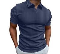 KOG Poloshirts für Herren Polohemd Kurzarm Oberteil Einfarbige Bekleidung Sommer Baumwolle Freizeitshirt Amazon Warehouse Deal Jungen Tee T-Shirt Freizeit Retro Tee Outlet Angebote Marine XL