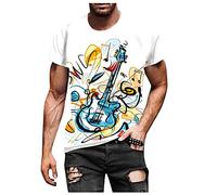 KOG T-Shirts für Herren Sommer Tshirts Kurzarm Oberteile Grafik Drucken Wandershirt Lässig Baumwolle Arbeitsshirt Männer Sweatshirt Strand Tee Junge Leicht Freizeitshirt Grafik Gym Bekleidung Tops