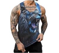 KOG Tank Top Herren Sport Tanktop Sommer Muskelshirts Ärmelloses Oberteil Grafik Muskelshirt Gym Baumwolle Shirt Gutschein Amazon Jungen Kleidung Tops Männer Laufshirt Sale Angebote Marine XL
