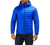KOG Winterjacke Herren Steppjacke Baumwolle Daunenjacke Dicker Daunenmantel Kleidung Männer 2025 Strickjacke Warme Fleecemantel College Jacke Sportjacke Motorrad Jacke Fleecejacke Blau XXL