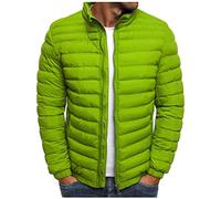 KOG Winterjacke Herren Steppjacke Baumwolle Dufflecoat Warmes Daunenjacken Daunenjacke Kleidung Männer Winter Blusenjacke Warm Kapuzenmantel Cordjacke Festival Jacke Wollmantel Grün 3XL