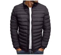 KOG Winterjacke Herren Steppjacke Baumwolle Wintermantel Mode Parka Trainingsjacke Kleidung Jungen Winter Strickjacke Dicker Kapuzenjacke Puffer Jacke Vliesjacke Steppmantel Kaffee L