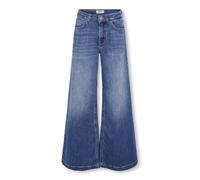 Only Mädchenjeans KOGCALIFORNIA, weites Bein, mittlere Taille, Baumwoll-Mix, Blau Gr. 152
