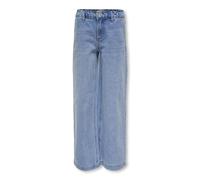 Bequeme Jeans KIDS ONLY "KOGCOMET WIDE DNM LB", Mädchen, Gr. 158, N-Gr, blau (light blau denim), Denim/Jeans, Obermaterial: 80% Baumwolle, 20% Polyester, unifarben, gerade knöchellang, Jeans (27250013