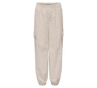 Cargohose KIDS ONLY "KOGECHO CARGO PARACHUTE PANT PNT NOOS" Gr. 128, N-Gr, grau (pumice stone) Mädchen Hosen Cargohosen (64406519-128)