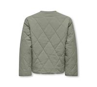 Steppjacke KIDS ONLY "KOGROSALINA QUILTED JACKET VD OTW NOOS", Mädchen, Gr. 164, seagrass, Web, Obermaterial: 100% Nylon, unifarben, Basic taillenbedeckt, Rundhals, Jacken Steppjacke (84870257-164) se