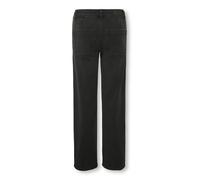 Relax-fit-Jeans KIDS ONLY "KOGSYLVIE CLEAN WIDE LEG WB DNM PIM", Mädchen, Gr. 152, N-Gr, schwarz (washed schwarz), Denim/Jeans, Obermaterial: 69% Baumwolle, 29% Polyester, 2% Elasthan, unifarben, rela