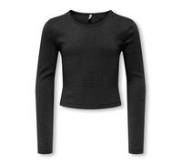 KIDS ONLY - KOGTRINNY LIFE LS GLITTER CUTOUT TOP JRS Black - Gr. - 140