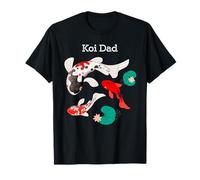 Koi Dad Japanischer Koi Fisch Nishikigoi Züchter Teich Koi Papa T-Shirt