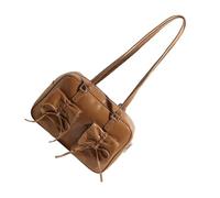 kokdid Modische Damen-Umhängetasche, modisch, Einkaufstasche, PU-Leder, schöne Schleifen, Crossbody, ästhetische Achselhöhle, Damen, Schultertasche, schöne Schleifen, Crossbody, stilvolle Achselhöhle
