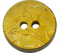 Kokosnussknöpfe, Kokosnuss gefärbt, 15, 20, 25, 30, 40, 50 mm, Im Set 12 Stück, Natur Knopf blau, grün, rot, gelb, orange, lila (Gelb, 25 mm, 8 Stück)