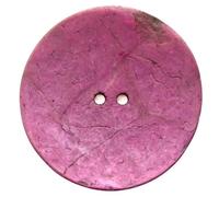 Kokosnussknöpfe, Kokosnuss gefärbt, 15, 20, 25, 30, 40, 50 mm, Im Set 12 Stück, Natur Knopf blau, grün, rot, gelb, orange, lila (Lila, 40 mm, 4 Stück)