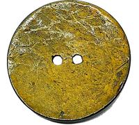 Kokosnussknöpfe, Kokosnuss gefärbt, 15, 20, 25, 30, 40, 50 mm, Im Set 12 Stück, Natur Knopf blau, grün, rot, gelb, orange, lila (Gelb, 40 mm, 4 Stück)