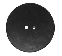 Kokosnussknöpfe, Kokosnuss gefärbt, 50 mm, Im Set 3 Stück, Natur schwarz (Schwarz, 50 mm, 3 Stück)