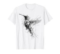 Kolibri Kunst Zeichnung Tier Abstrakt Grafik Kolibri T-Shirt