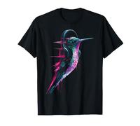 Kolibri-Liebhaber Kopfhörer Kunst Tier Design T-Shirt