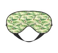 Kolibri Palmblatt Grün Schlafmaske Augenmasken für Schlaf Doppelseitige Schlafmasken für Damen Herren Verdunkelung Augenabdeckungen zum Schlafen Reisen