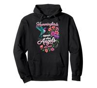 Kolibris erscheinen, wenn Engel in der Nähe von Blumen sind Pullover Hoodie