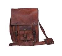 Komal's Passion Leather 11 Inch Ipad Messenger Satchel Bag aus robustem Leder