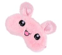 KOMBIUDA 1stück Cartoon Rabbit Schlafmaske Leicht Und Bequem Für Reisen Und Schlaf Atmungsaktives Plüschmaterial Elastischer Eisbeutel