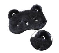 KOMBIUDA 1stück Cartoon Schlafmaske Katzenmotiv Plüsch Augenmaske Für Büro Entspannung Und Nickerchen Verstellbarer Bequemer Augenbinde Für Erwachsene