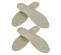 KOMBIUDA 2 Paare PU Massage Fußgewölbe-einlegesohlen Elastisch Stoßdämpfend Atmungsaktiv Rutschfest Dünn Schweißabsorbierend für Herren Damen Komfort Einlagen zum Laufen und Gehen