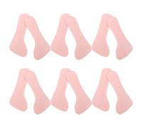 KOMBIUDA 6 Paare 6 Paar Selbstklebende Vorfußpolster für High Heels Rutschfeste Stoßdämpfende Einlegesohlen für Damen Sandalen und Elegante Schuhe Weiche Pinke 3/4 Komfort Einlagen