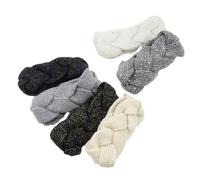 KOMBIUDA 6 Stück Teiliges Damen Winter Stirnband Ohrwärmer Warmes Weiches Kopfband für Kalte Tage Komfortables Modisches Accessoire für Frauen und Mädchen