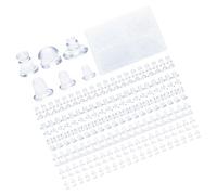 KOMBIUDA 600 Stück Teiliges Silikon Ohrstecker Verschluss mit Formen Je Antirutsch Ohrstecker Rückseiten für Ohrhänger und Ohrlöcher Langlebig Leicht DIY Schmuckzubehör mit