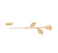 KOMBIUDA Herren Brosche Vintage Anstecknadel aus Zinklegierung Kragenblume Langlebiger Anzug Krawattennadeln Klassischer Einsteckpin für Kleine Anzüge Goldfarben