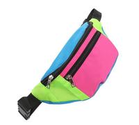 KOMBIUDA Leichte Verstellbare Bauchtasche im Retro-neon-Stil für Damen und Herren Vielseitige Crossbody Hüfttasche mit Mehreren Taschen für Festival Workout und Alltag