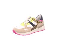 Keilsneaker GABOR "DAVOS", Damen, Gr. 37, weiß, beige kombiniert, Nappaleder, Veloursleder, kontrastfarbene Details, casual, Schuhe, Freizeitschuh, Halbschuh, Schnürschuh in Komfortweite H (=sehr weit