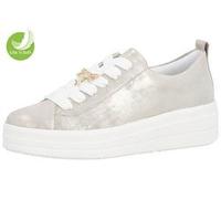 Komfort Schnürschuh in beige - Gr. - 38